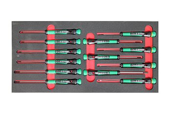 Modul - šroubováky Beargrip ploché PL, křížové PH, Torx, pro jemnou mechaniku, 13 dílů, velikost 1/3 - produktové foto