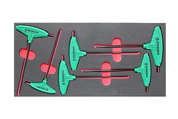 Modul - klíče zástrčné Torx, T-rukojeť, 6 dílů, velikost 1/3 - produktové foto
