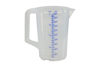 Nádoba odměrná, plastová, objem 1 l (1000 ml) - produktové foto