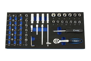 Modul - gola sada 1/4", 54 dílů, , velikost - 1/3 - produktové foto