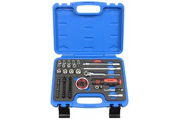 Gola sada 1/4", 6ti hran 4 - 14 mm,  52 dílů - produktové foto