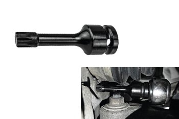 Hlavice zástrčná 1/2", XZN M12 x 72 mm, tvrzená, speciální - produktové foto