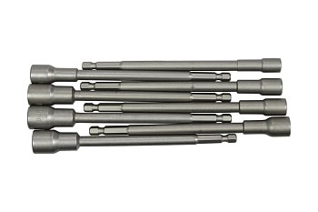 Nástavce nástrčné 1/4" 6 - 13 mm, prodloužené, sada 8 dílů - produktové foto
