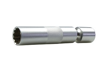 Hlavice nástrčná 3/8", 12ti hran 14 mm, délka 98 mm, výkyvná s magnetem, na zapalovací svíčky - produktové foto