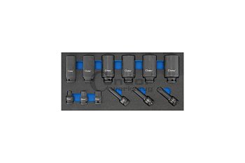 Modul - nástrčné hlavice 1/2", tvrzené, prodloužené, 12 dílů, velikost 1/3 - produktové foto