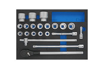 Modul - gola sada 3/4", 12ti hranné hlavice, 21 dílů - produktové foto
