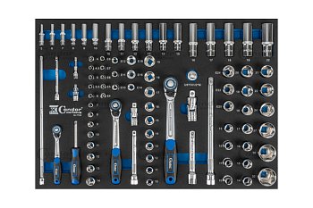Modul - gola sada 1/4" - 3/8" - 1/2", Xcess Performance, 85 dílů - produktové foto