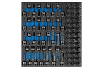 Modul - hlavice zástrčné 1/2", tvrzené, Inbus - Torx - XZN - Ribe, 80 dílů, velikost 2/3 - produktové foto