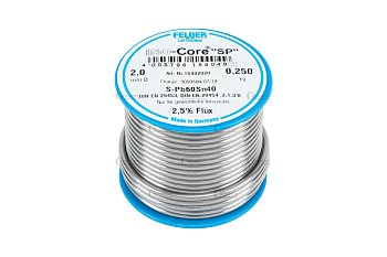 Cín pájecí FELDER Sn40, Pb60, průměr 2,0 mm, 250g - produktové foto