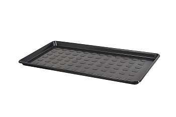 Odkapávač plastový na boty 760 x 380 x 30 mm, černý - produktové foto