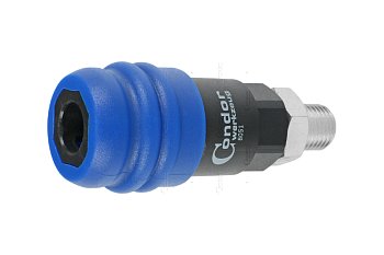 Rychlospojka s vnějším závitem 1/4", 2 stupňová, profi - produktové foto