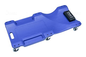 Lehátko montážní 1000 x 475 x 130 mm, pojízdné, plastové, nosnost max. 130 kg - produktové foto