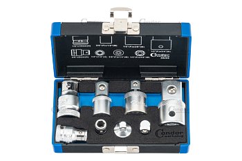 Adaptéry 1/4" - 3/4", Xcess Performance, sada 8 dílů - produktové foto