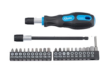 Bity 1/4", šroubovák pro bity 1/4", sada 23 dílů - produktové foto