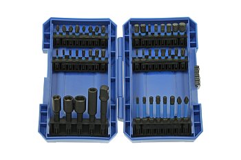 Bity 1/4" úderové Impakt, PL -  PH - PZ - Imbus - Torx, sada 45 dílů - produktové foto