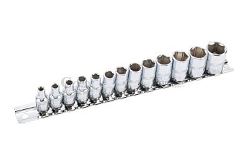Hlavice nástrčné 1/4", 6ti hran 4 - 14 mm, Xcess Performance, sada 13 dílů - produktové foto