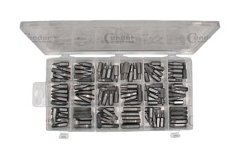 Bity 1/4", PL - PH - PZ - Inbus - Torx, sada 108 dílů - produktové foto