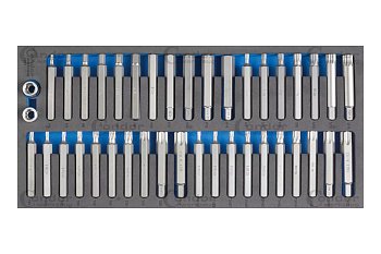 Modul - bity 10 mm, Inbus - Torx - XZN, 40 dílů, velikost 1/3 - produktové foto