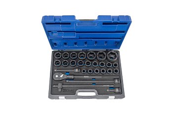 Gola sada 3/4", 6ti hran 19 - 60 mm, tvrzená, 27 dílů - produktové foto