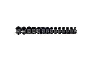 Hlavice nástrčné 1/2", 6ti hran 8 - 24 mm, tvrzené, sada 14 dílů - produktové foto