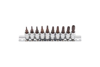 Hlavice zástrčné 1/4", Torx T8 - T45, Xcess Performance, sada 10 dílů - produktové foto
