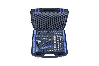 Hlavice nástrčné 1/4" - 3/8" - 1/2", 6ti hran 5/32" - 1.1/4", klíče 1/4" - 3/4", sada 81 dílů - produktové foto