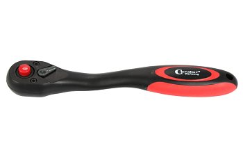 Ráčna 1/4" vyhnutá, délka 145 mm, 72 zubů, s přepínací páčkou, odlehčená - produktové foto