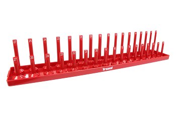 Stojan na 1/4" hlavice nástrčné, krátké a prodloužené, plastový - VÝPRODEJ - produktové foto