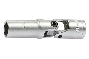 Hlavice nástrčná 3/8", 6ti hran 9 mm, délka 72 mm, výkyvná, na žhavící svíčky - produktové foto