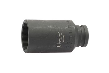 Hlavice nástrčná 1/2", 12ti hran 30 mm, prodloužená, tvrzená - produktové foto