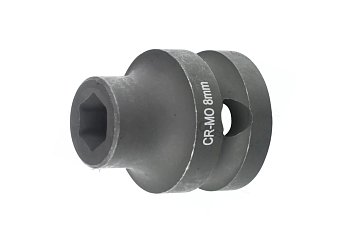 Hlavice nástrčná 1/2", 6ti hran 8 mm, tvrzená, extra krátká - produktové foto