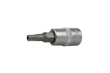 Hlavice zástrčná 1/4", Torx T8, vrtaná, maximální zatížení 25 Nm - produktové foto