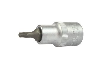 Hlavice zástrčná 1/2", Torx T27 x 53 mm, vrtaná, maximální zatížení 25 Nm - produktové foto