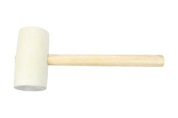 Palička gumová pr.75 x 135 mm, 1000 g, bílá - produktové foto