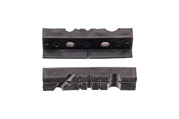 Čelisti ochranné pro svěrák 100 mm, TPU (Termoplastický Polyuretan) s magnetem, 2 ks - produktové foto