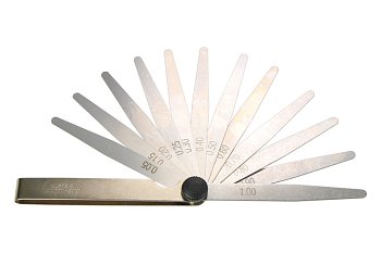 Měrky spárové, rozsah 0,05 - 1,0 mm, 13 plátků - produktové foto