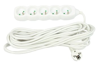 Kabel prodlužovací 5 zásuvek, délka 3 m - produktové foto