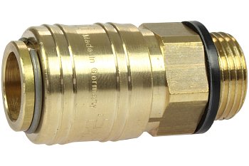 Rychlospojka s vnějším závitem 3/8", mosazná - produktové foto