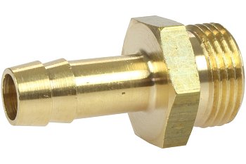 Trn pro hadici 6 mm s vnějším závitem 1/4", mosazný - produktové foto