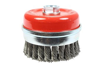 Kotouč drátěný hrncový, copový, průměr 65 mm, závit M14 - produktové foto