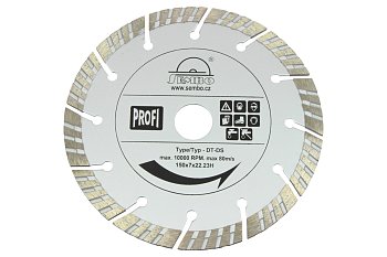 Kotouč řezný diamantový, dělený turbo segment 115 mm - produktové foto
