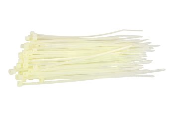 Zdrhovací pásky bílé 2,5 x 120 mm, 50 ks - produktové foto