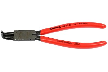 Kleště na pojistné kroužky "seger" J21, vnitřní zahnuté, délka 170 mm, máčená izolace - produktové foto
