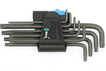 Klíče zástrčné Torx T8 - T40, sada 9 dílů, 967 L/9 - produktové foto