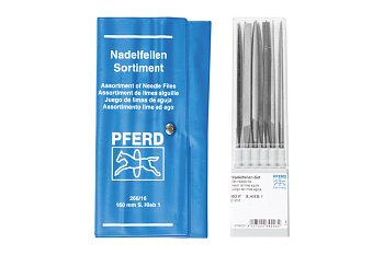 Pilníky jehlové 200 mm v rolovacím PVC obalu, sada 12 dílů, sek 0, 266/20 - produktové foto