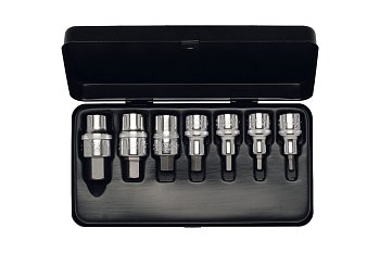 Hlavice zástrčné 1/2" inbus 3/16"-3/4" AF, sada 7 dílů - produktové foto