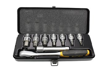 Gola sada 1/2", Inbus 3/16" - 3/4", sada 9 dílů - produktové foto