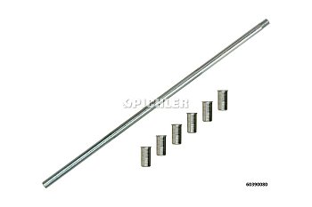 Zaslepovací vložky vstřikovacích otvorů, průměr 7,2 mm, límec 8 mm, a vkládací přípravek, 7 dílů - produktové foto