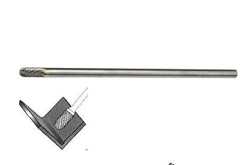 Fréza stopková válcová s půlkulatou špičkou 6 x 14 mm, extra dlouhá ,tvrdokovová, délka 150 mm - produktové foto