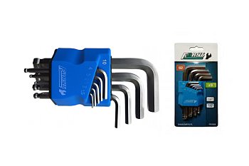 Klíče zástrčné Inbus 1,5 - 10 mm, s koulí, sada 9 dílů - produktové foto